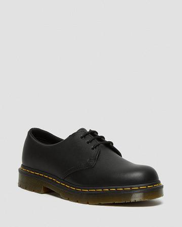 Black Men's Dr Martens 1461 Slip Resistant Leather Work Shoes | CA 654OKI